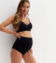 New Look Maternity Black Over Bump Briefs